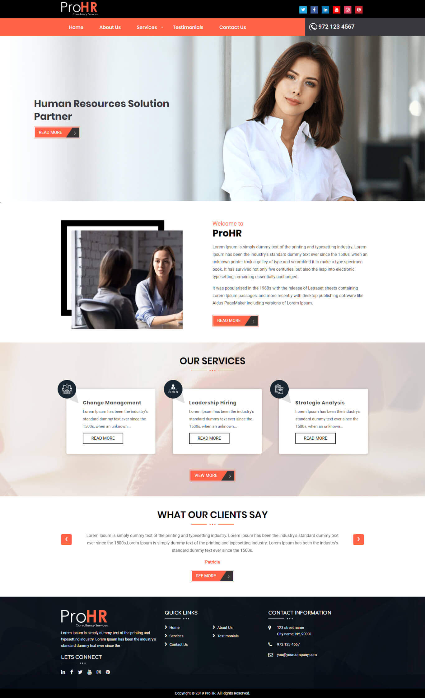 Ready to Go Best HR Website Design from $39/mo. | Lease A Website